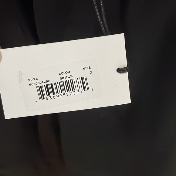 NWT $1798 SOPHIA CASHMERE LUXURY BLACK FOX FUR COAT MOB WIFE 2 (XS) - Picture 7 of 10